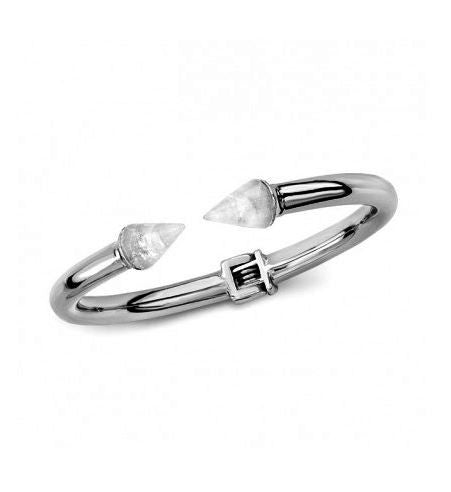 titan stone bracelet - silver with quartz || vita fede