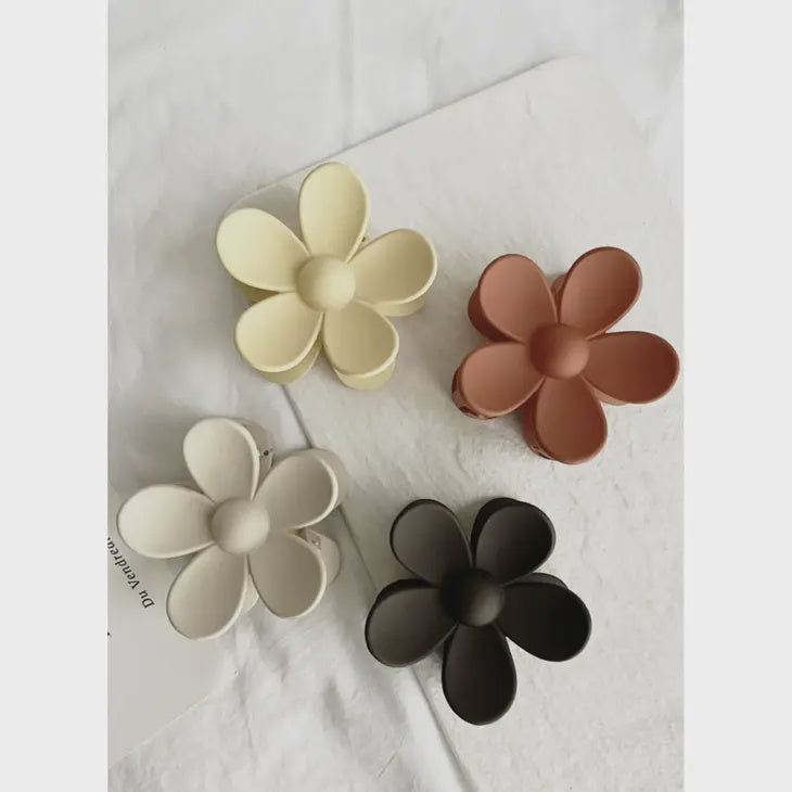 Flower Claw Clips - multiple colous