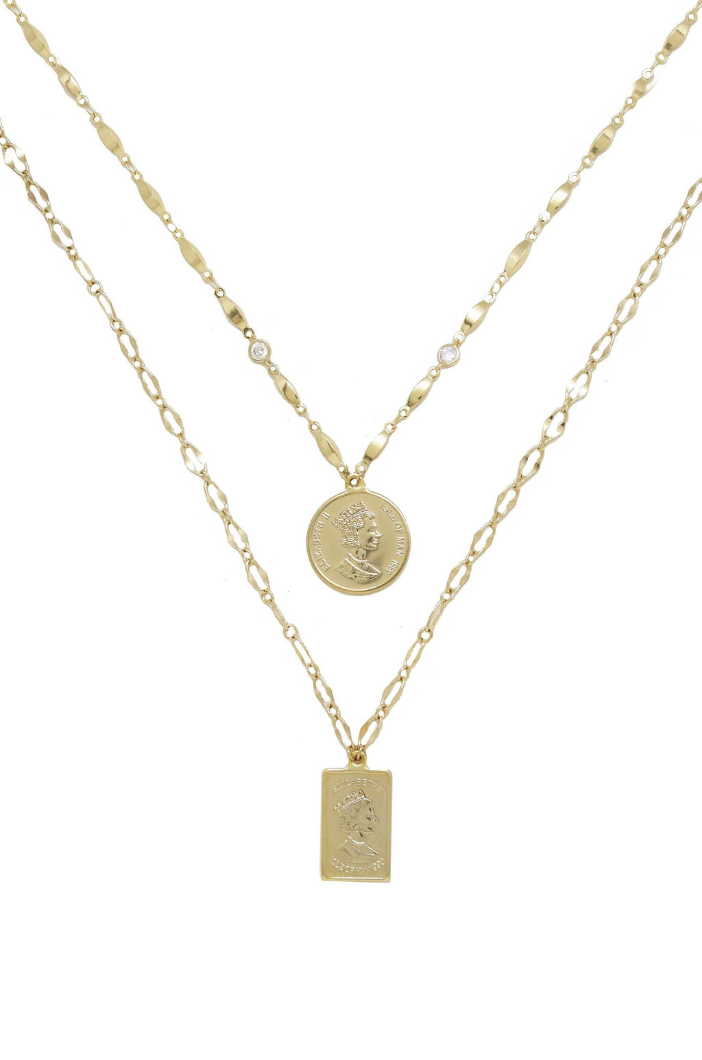 Medallions of Mine Layered Coin Necklace Set