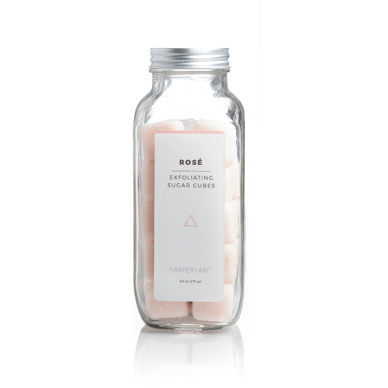Rosé Sugar Cube Body Scrub || Harper + Ari || Beautybar