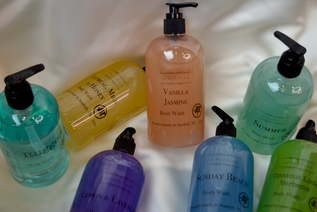 Handmade Body Washes with Pump