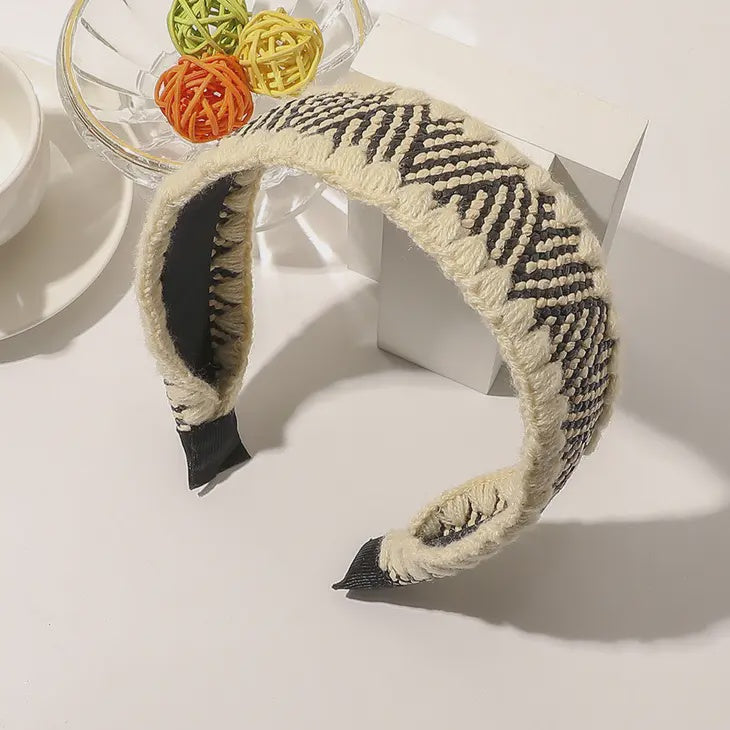 Woven Crochet Rattan Headband