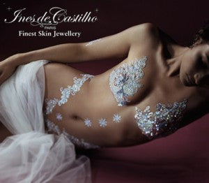 snow white crystal bra body jewellery || ines de castilho