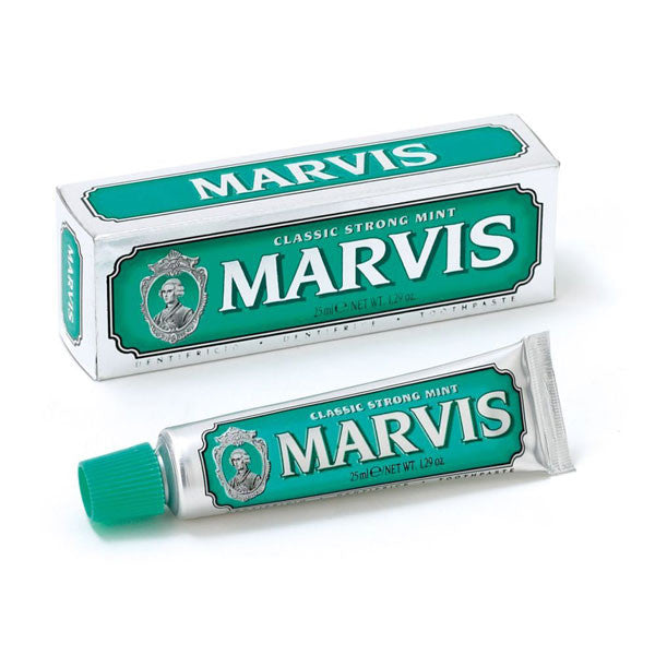 classic strong mint travel size toothpaste || marvis
