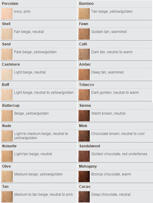 ever-matte shine proof foundation shade range
