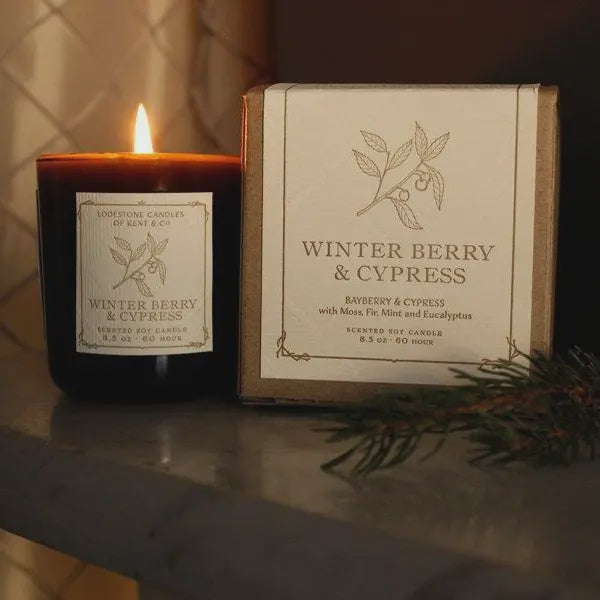 Winter Berry & Cypress - Luxury  Soy Candle